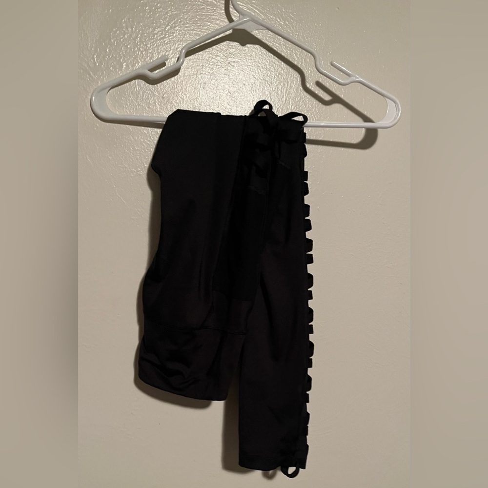 Avia Black Leggings With Side Detailing